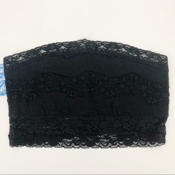 FREE PEOPLE Black Bandeau Scallop Lace - Picture 3 of 6